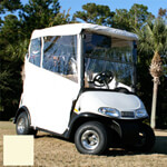 Club Car-EZGO-Yamaha - 3-Sided Ivory Over-The-Top Soft Enclosure